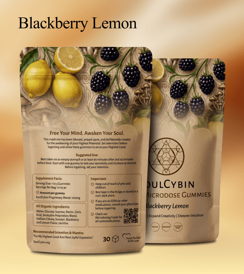 Blackberry Lemon Magic Mushroom Gummies